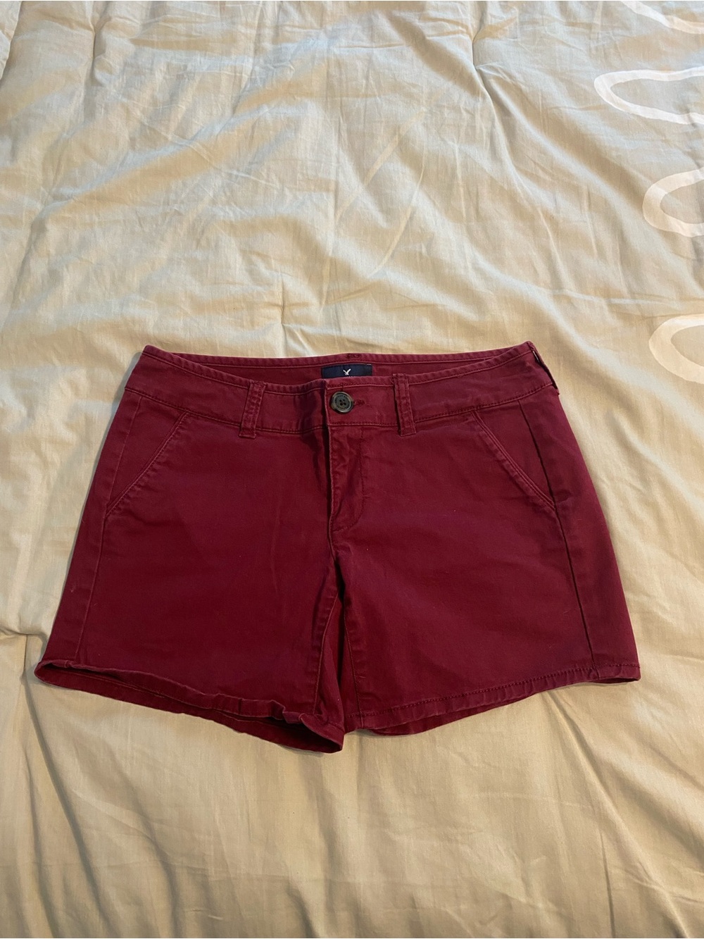 American Eagle Women’s Burgundy Cotton Shorts